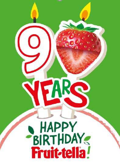 Happy 90th Birthday to Fruit-tella!